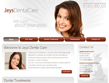 Tablet Screenshot of jeysdentalcare.co.uk